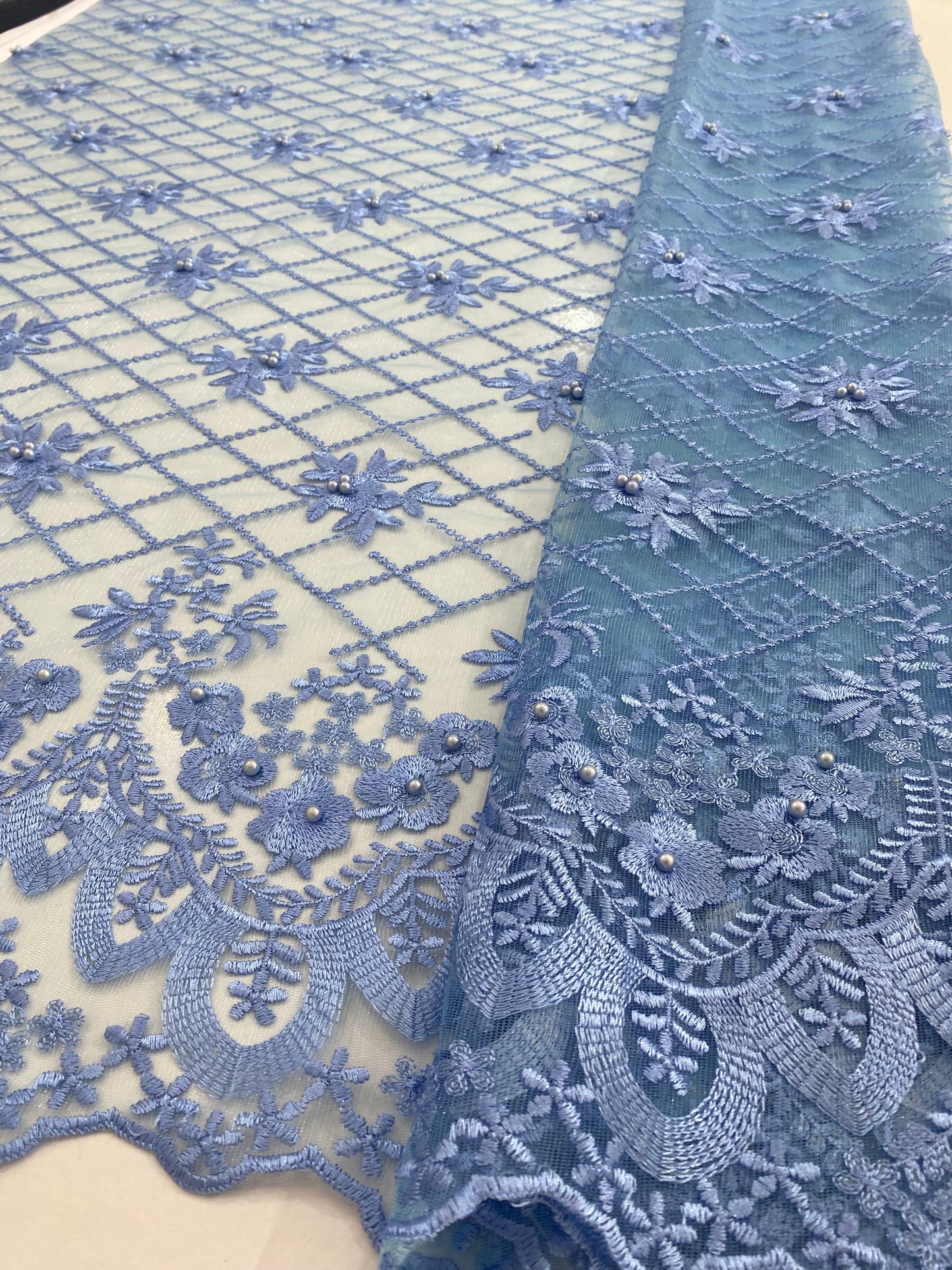 Embroidery Lace with pearls