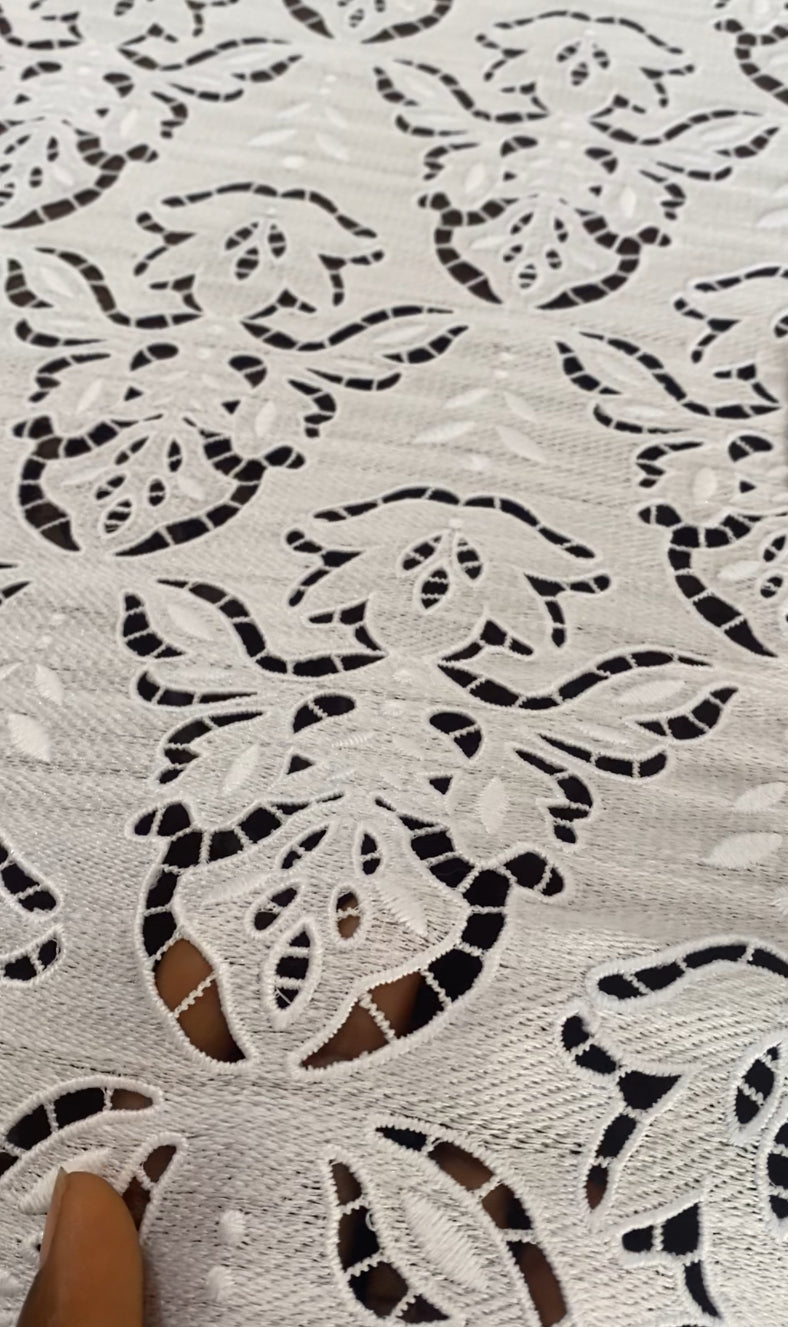 Pure White Guipure Lace