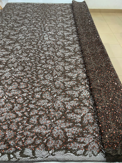 Beaded Chantily Lace