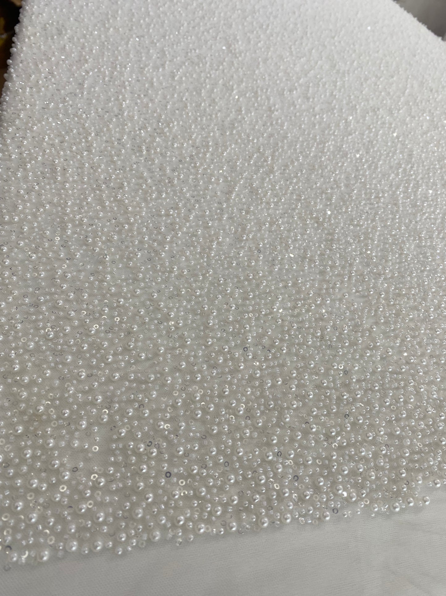 Beaded Lace with pearls