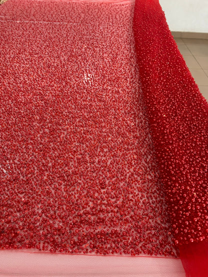 Beaded Lace with pearls