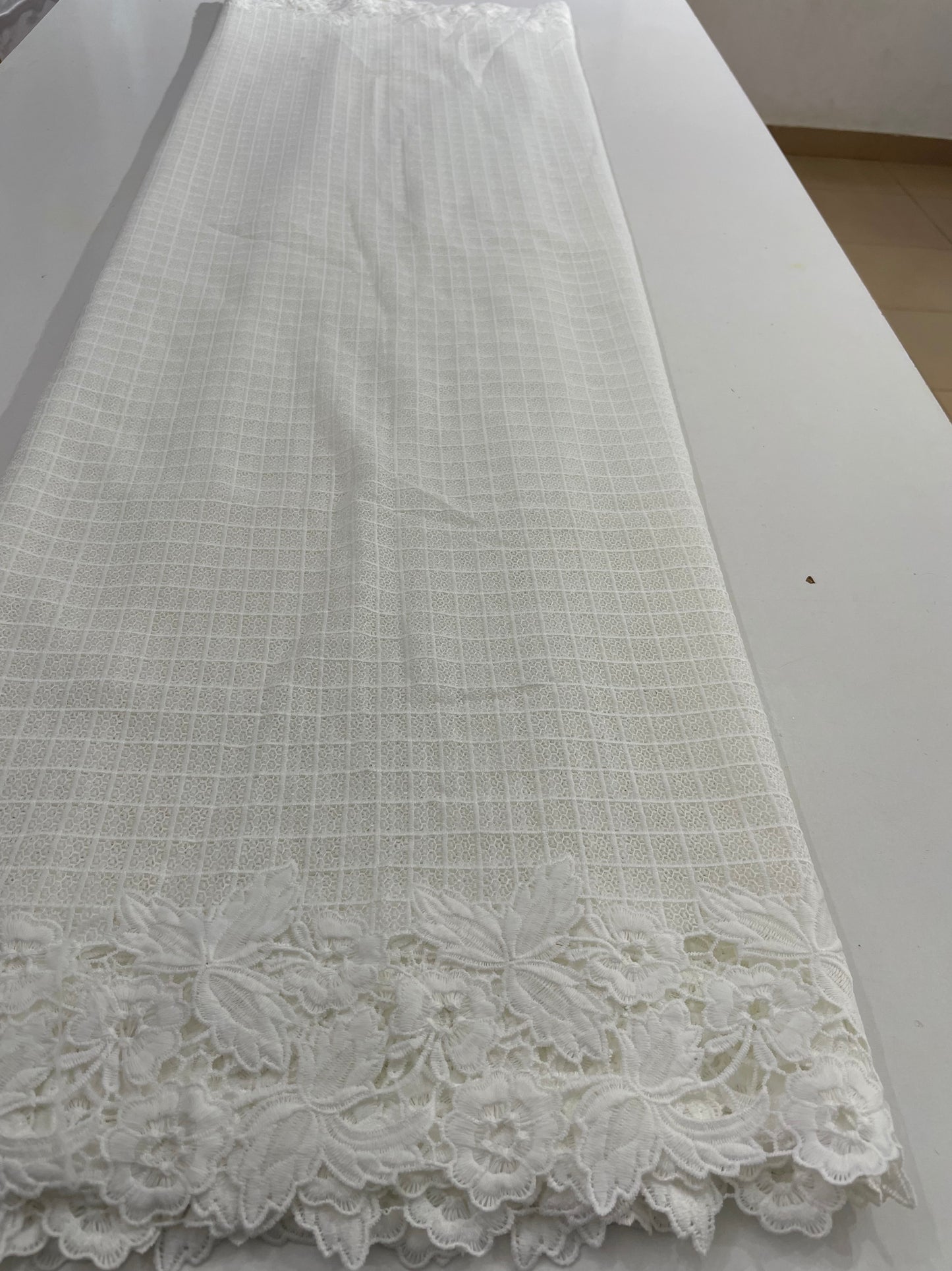 Guipure Lace with Border