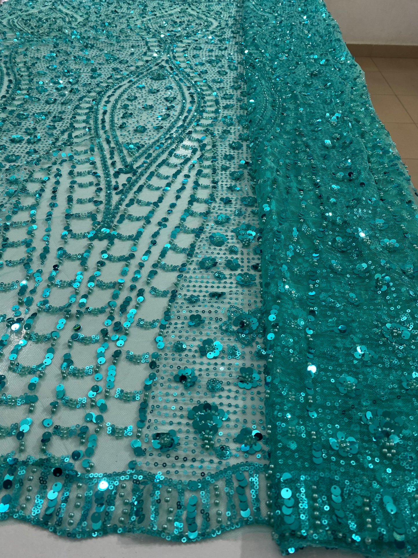 Sequins Beaded Lace