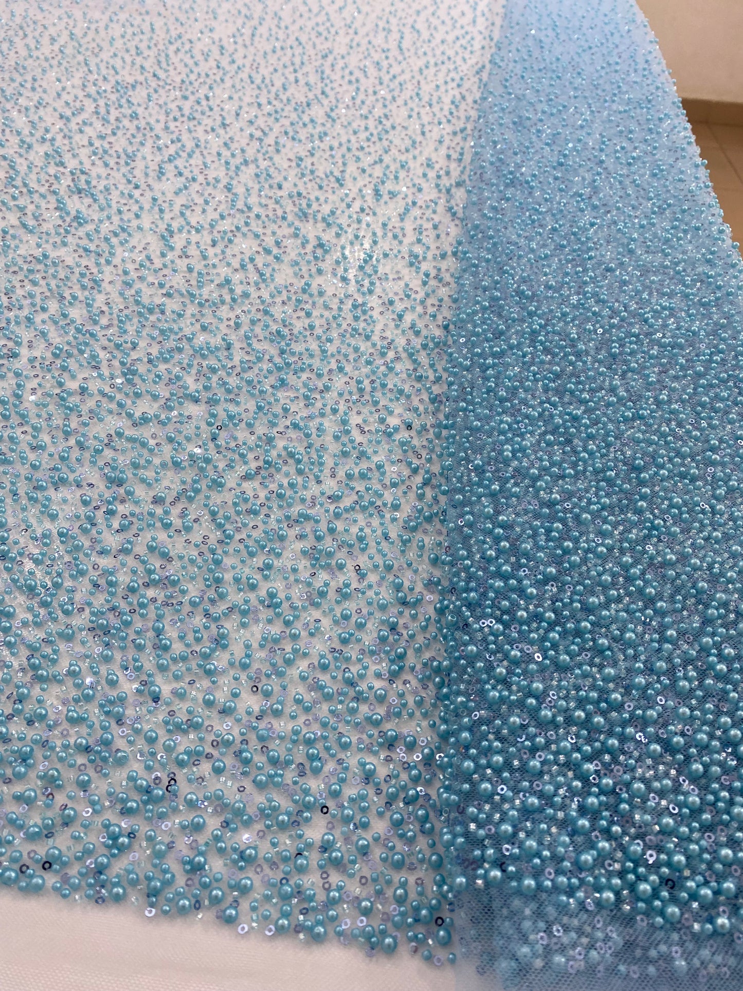 Beaded Lace with pearls