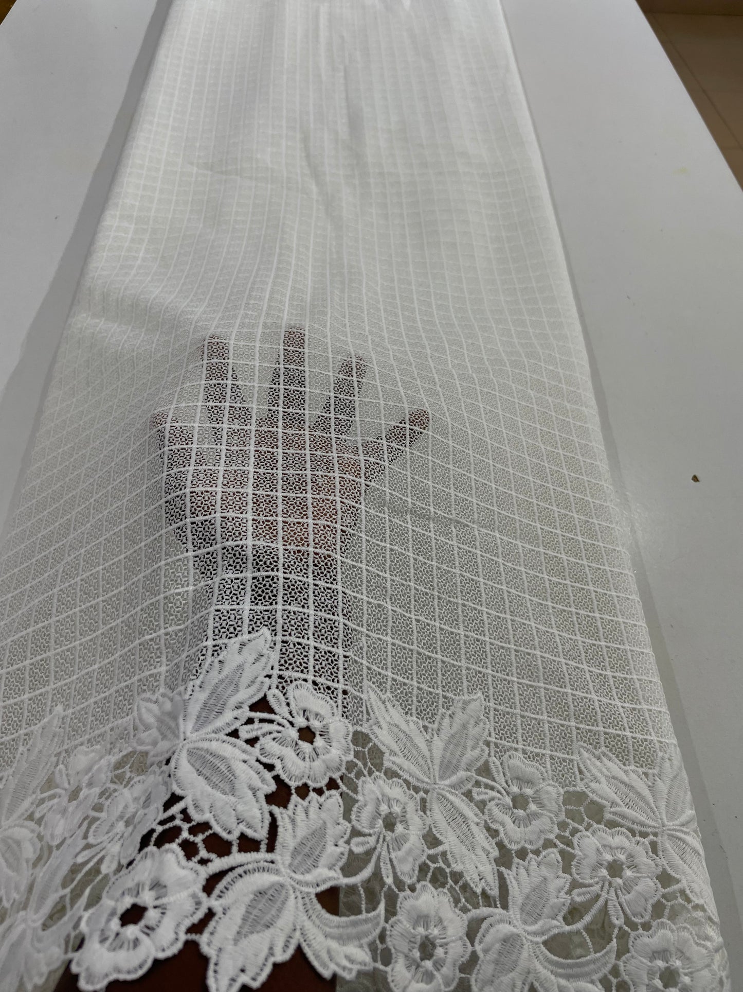 Guipure Lace with Border