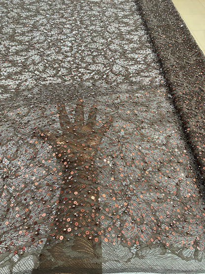 Beaded Chantily Lace