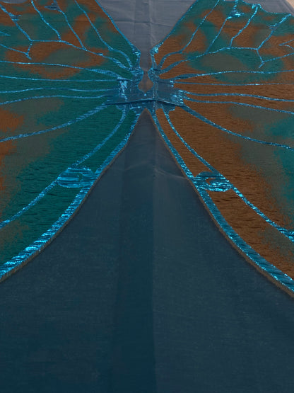 Butterfly Organza Brocade