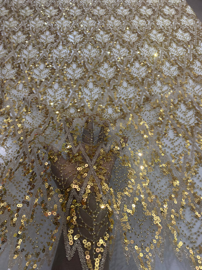 Beaded Lace with sequins