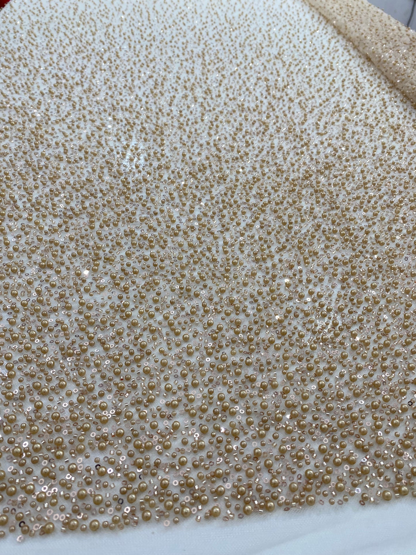 Beaded Lace with pearls