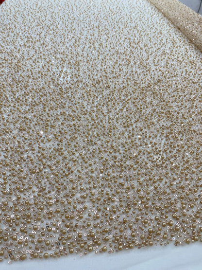 Beaded Lace with pearls