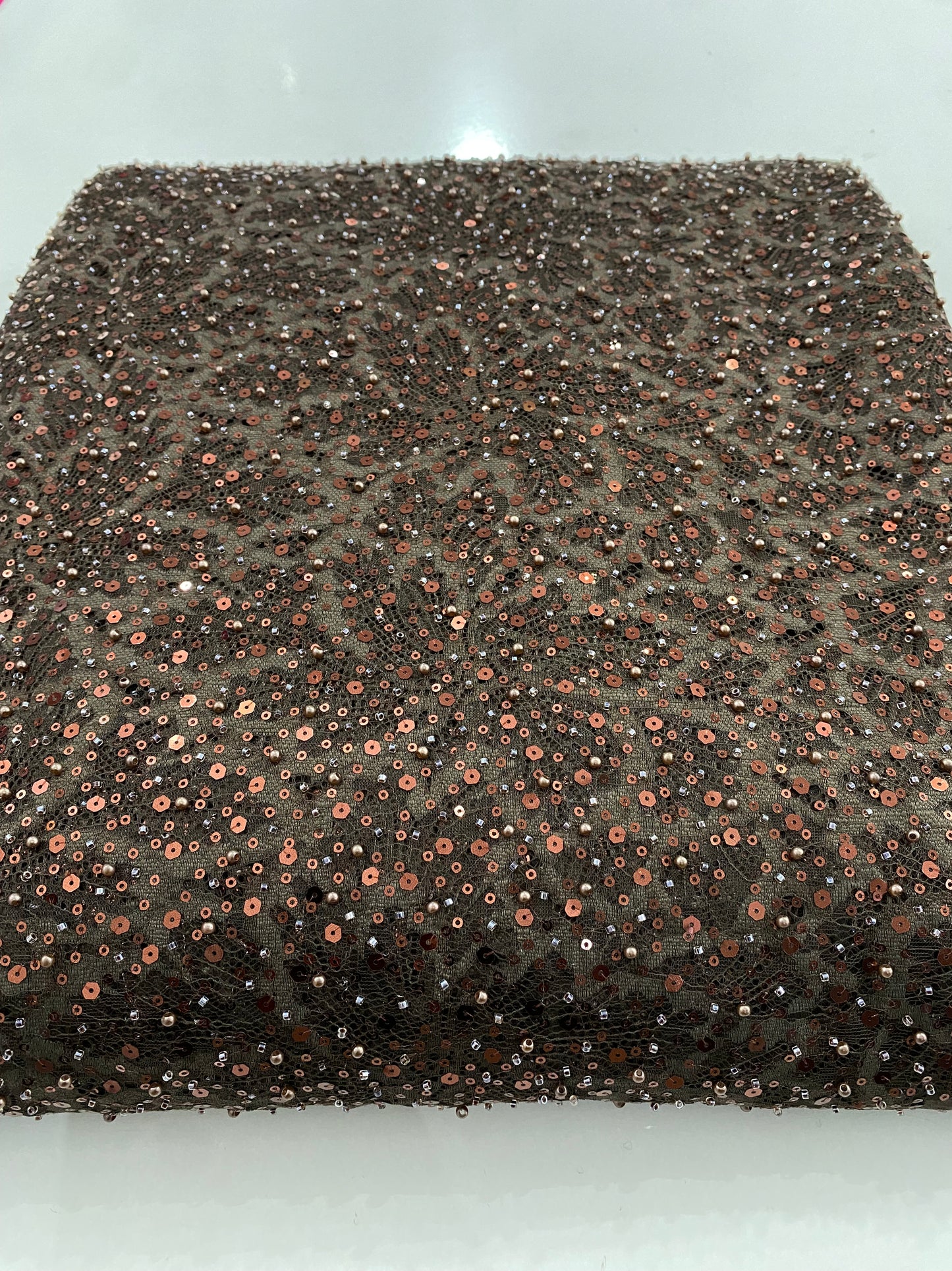 Beaded Chantily Lace