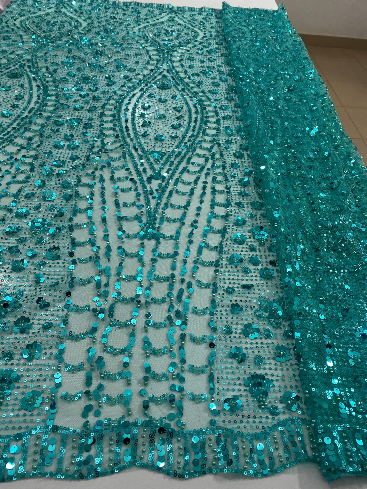 Sequins Beaded Lace
