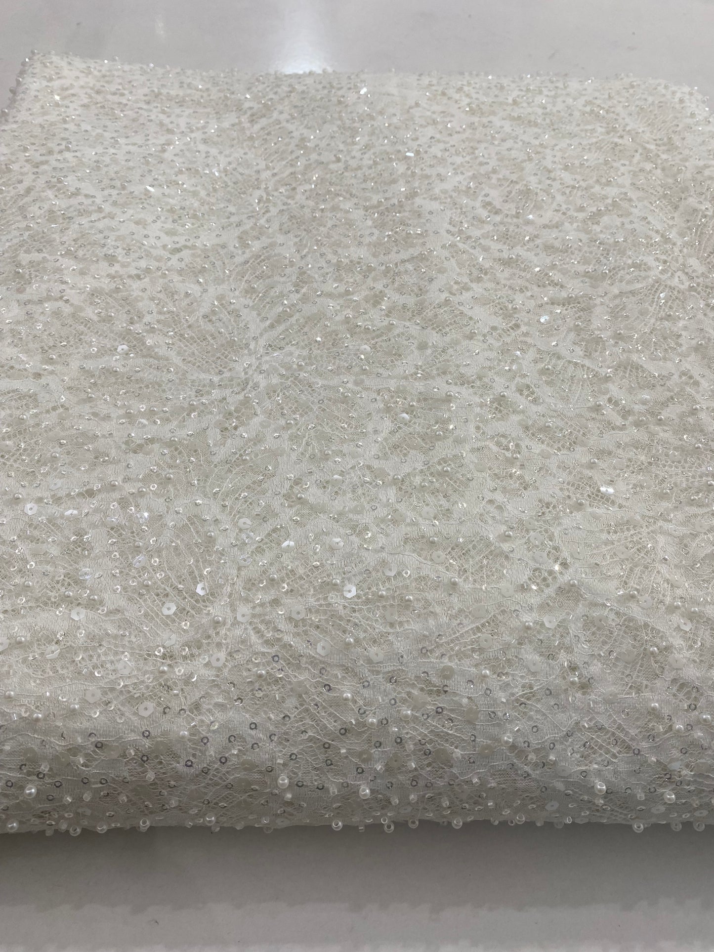 Beaded Chantily Lace