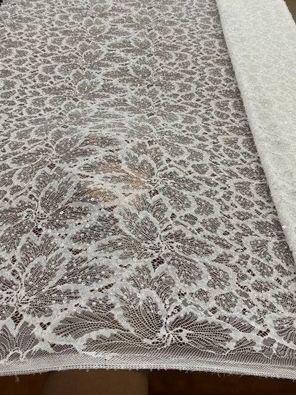 Beaded Chantily Lace