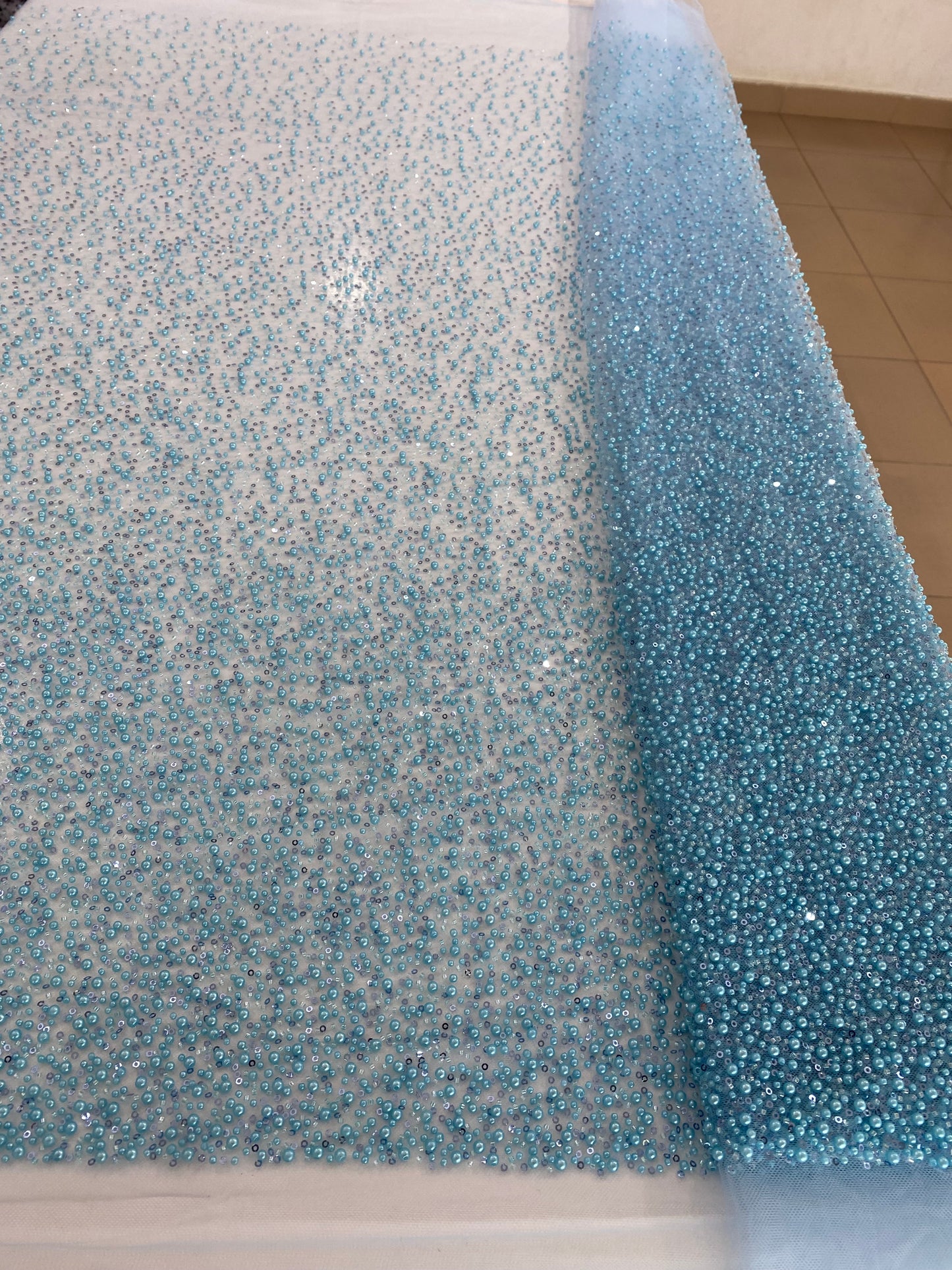 Beaded Lace with pearls