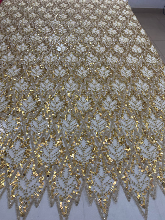 Beaded Lace with sequins