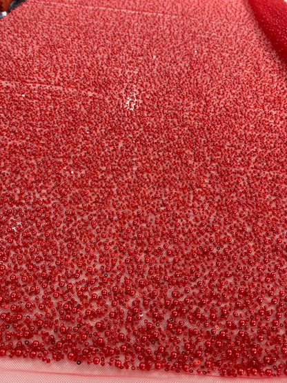 Beaded Lace with pearls