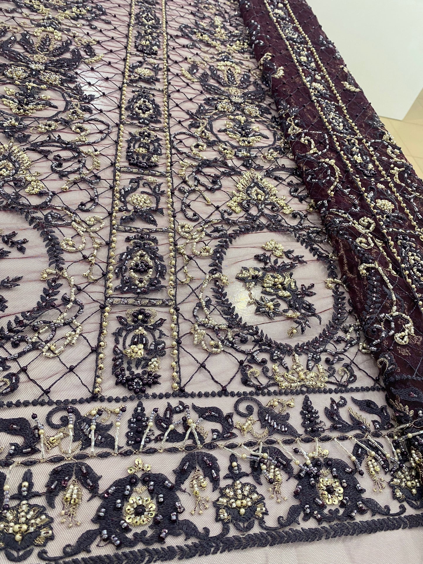 Embroidery Beaded Lace