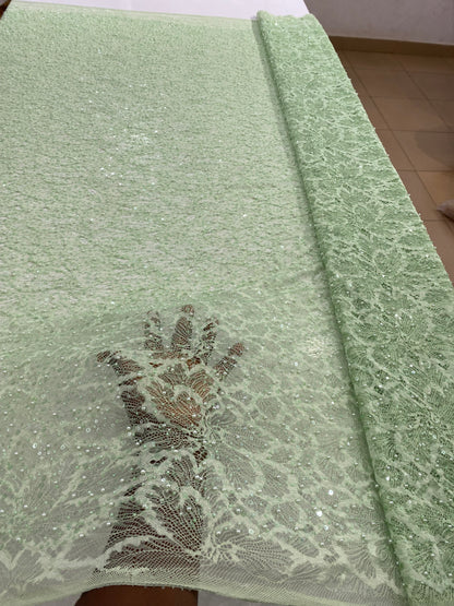 Beaded Chantily Lace