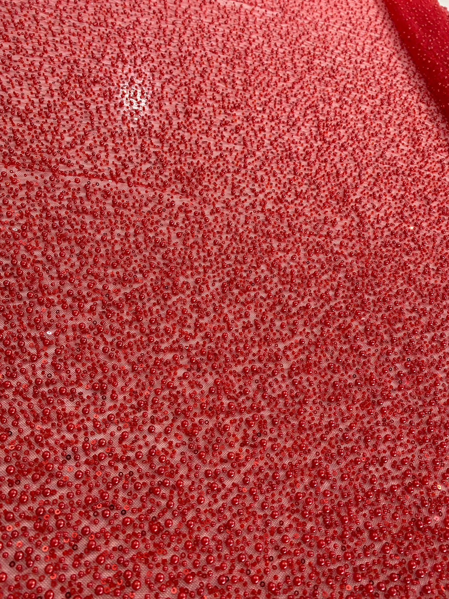 Beaded Lace with pearls