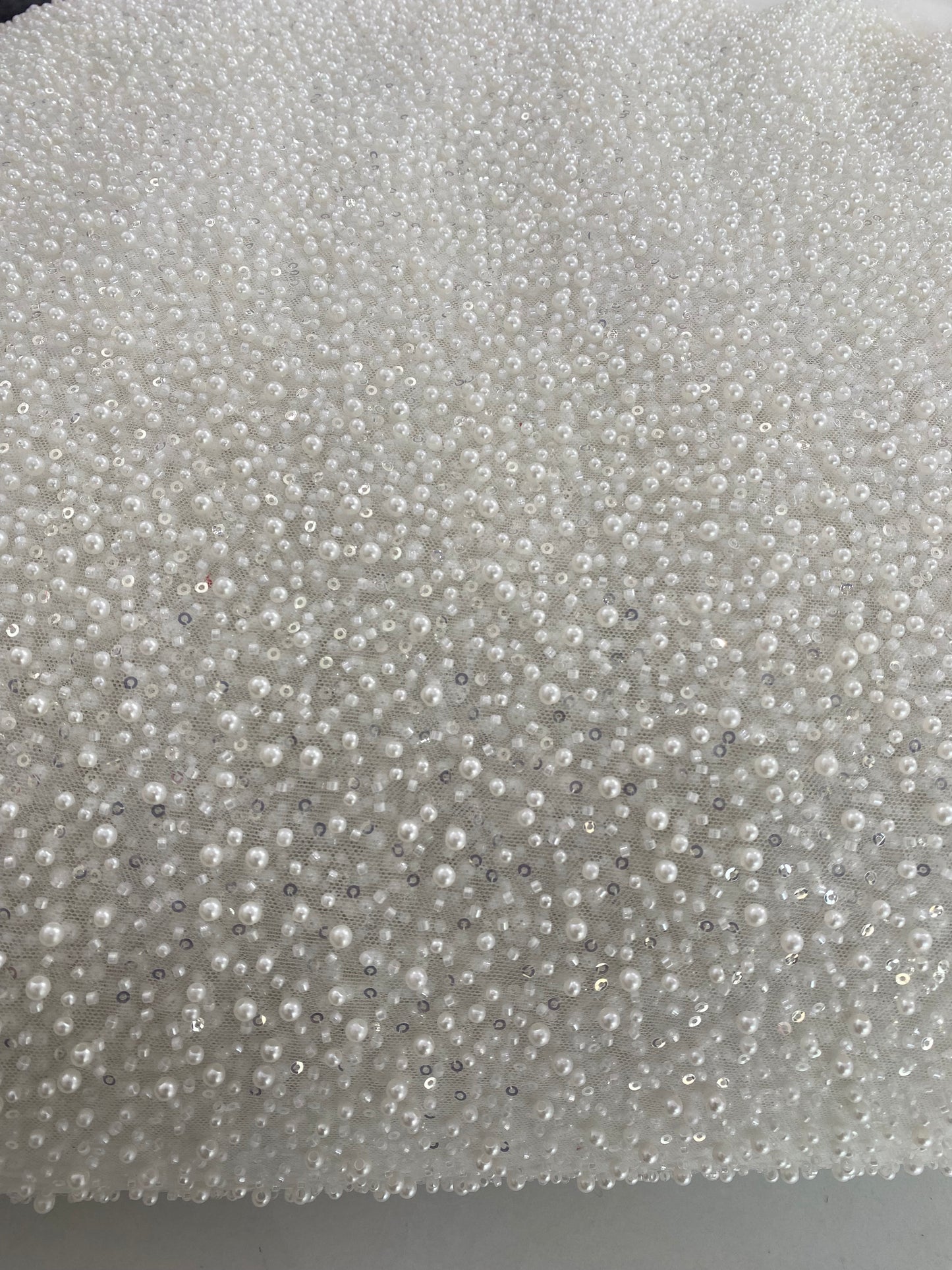 Beaded Lace with pearls