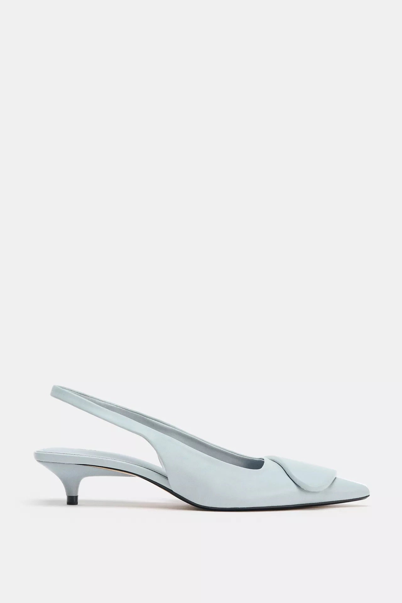 LIGHT BLUE SLINGBACK KITTEN HEELS