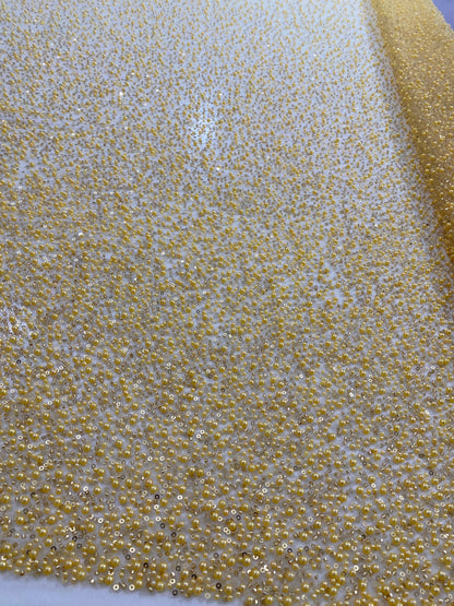 Beaded Lace with pearls