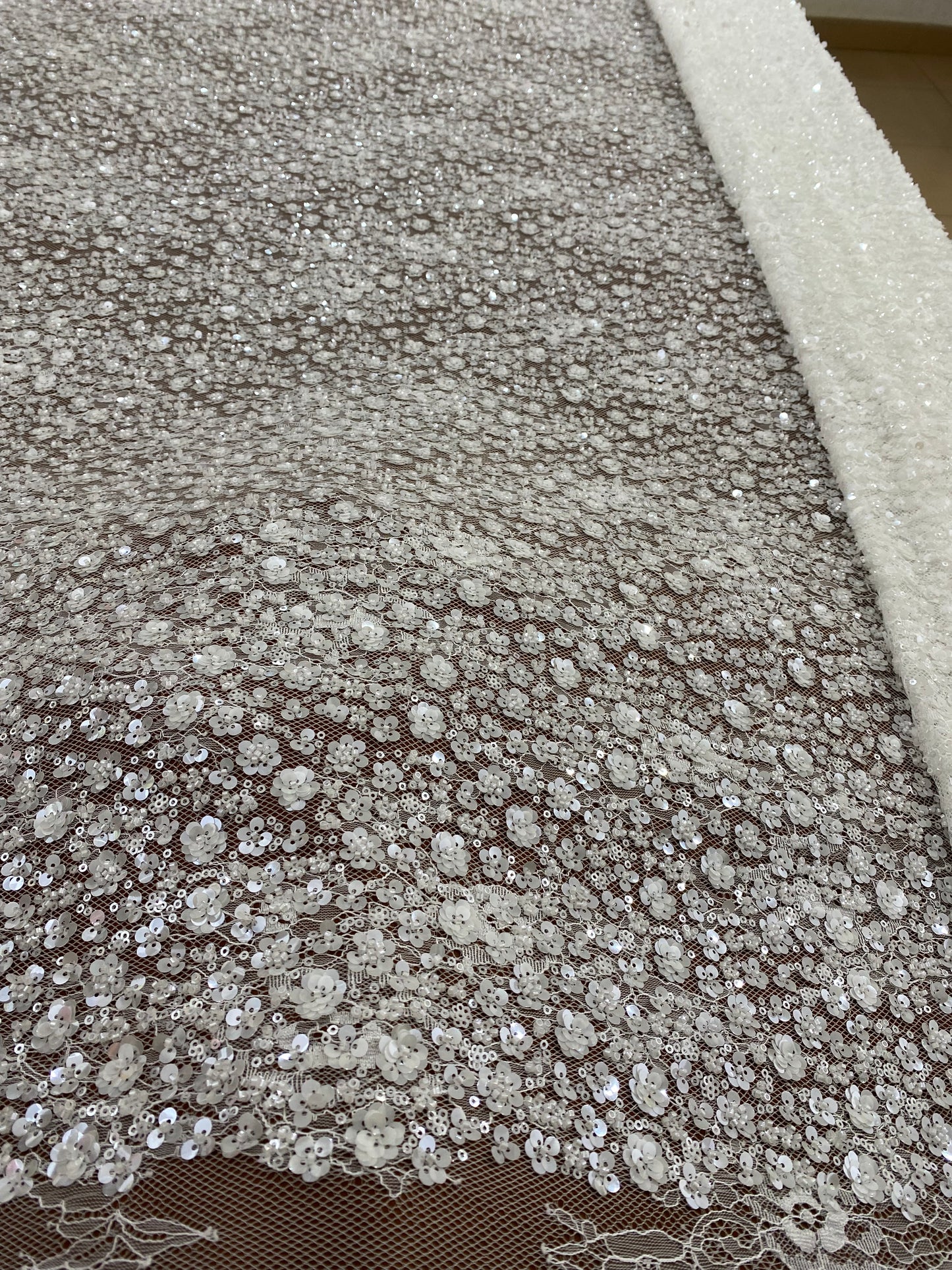 Beaded Chantily Lace