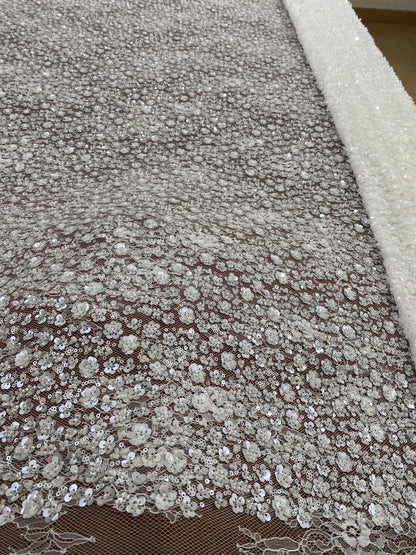 Beaded Chantily Lace