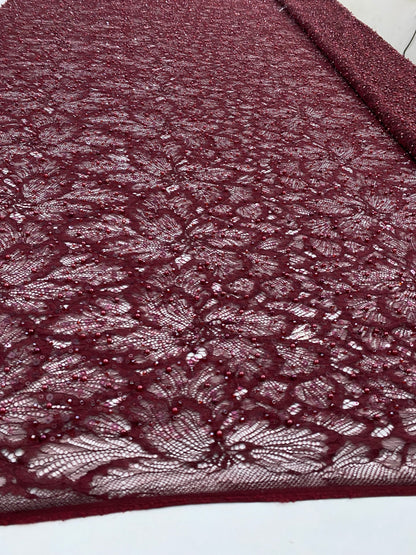 Beaded Chantily Lace