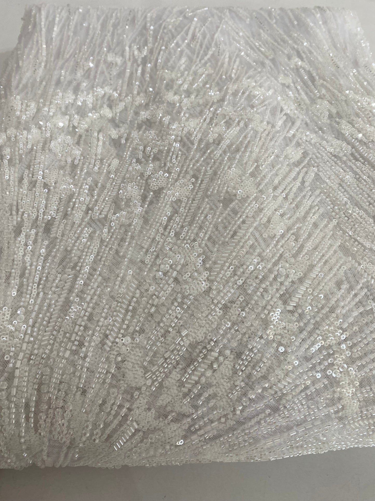 Beaded Lace with Crystals