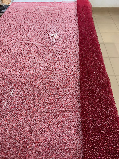 Beaded Lace with pearls