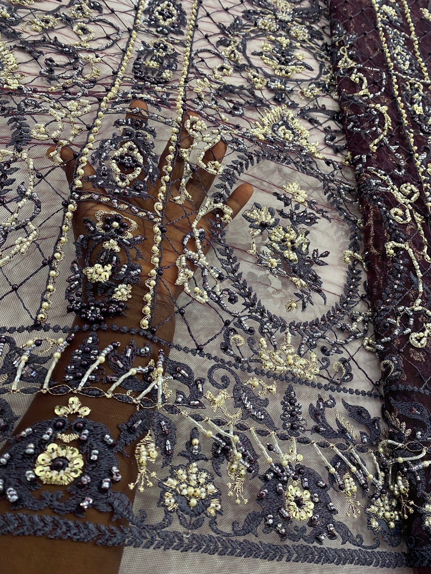 Embroidery Beaded Lace