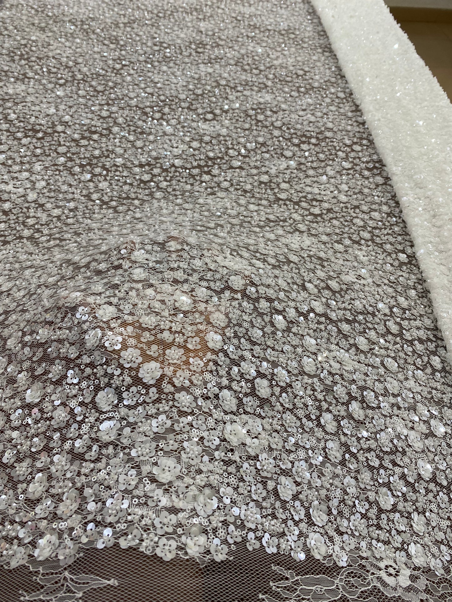 Beaded Chantily Lace