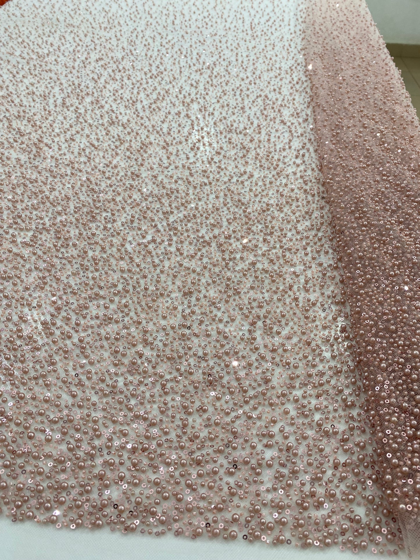 Beaded Lace with pearls