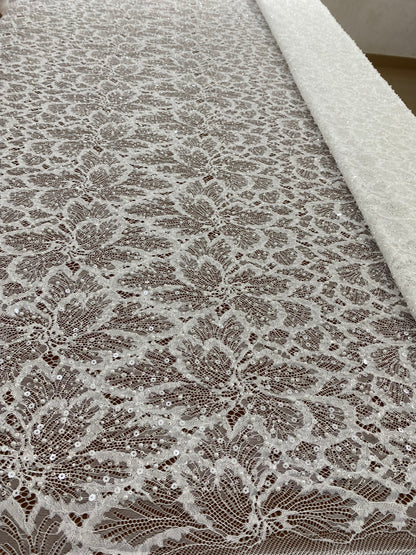 Beaded Chantily Lace