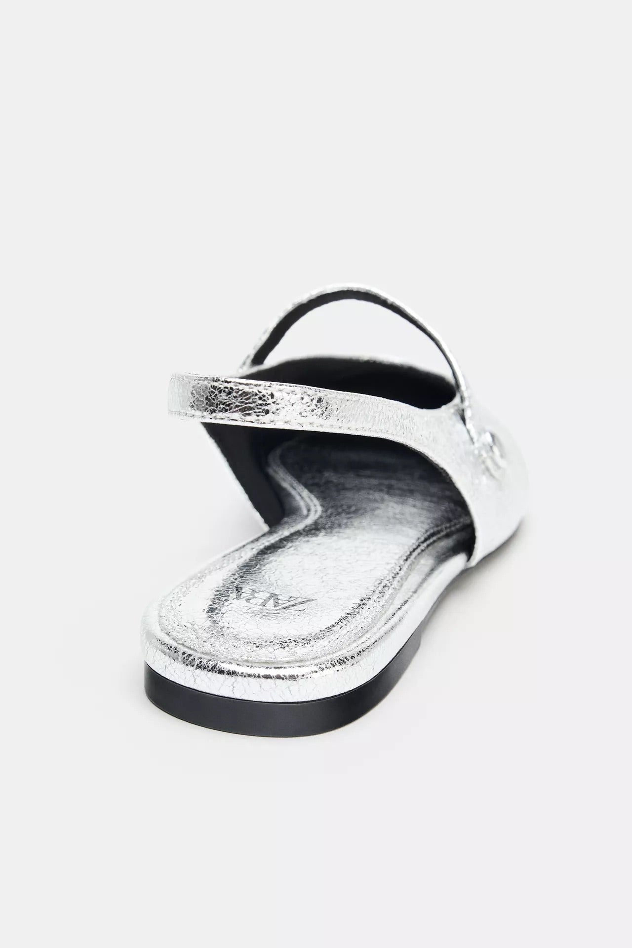 METALLIC SILVER BALLERINAS