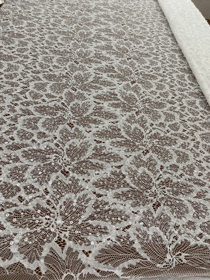 Beaded Chantily Lace