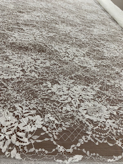 Beaded Chantily Lace