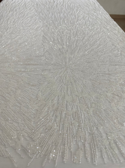 Beaded Lace with Crystals