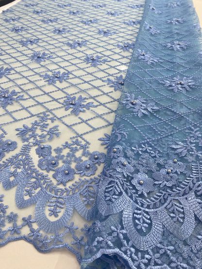 Embroidery Lace with pearls