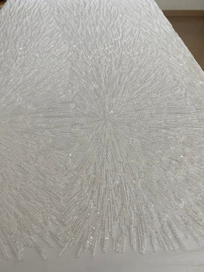 Beaded Lace with Crystals