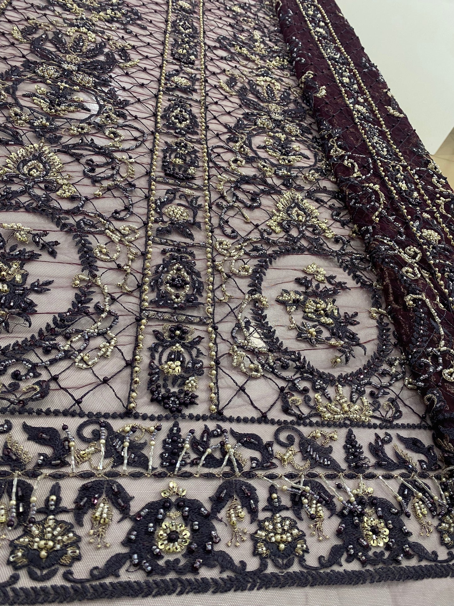 Embroidery Beaded Lace