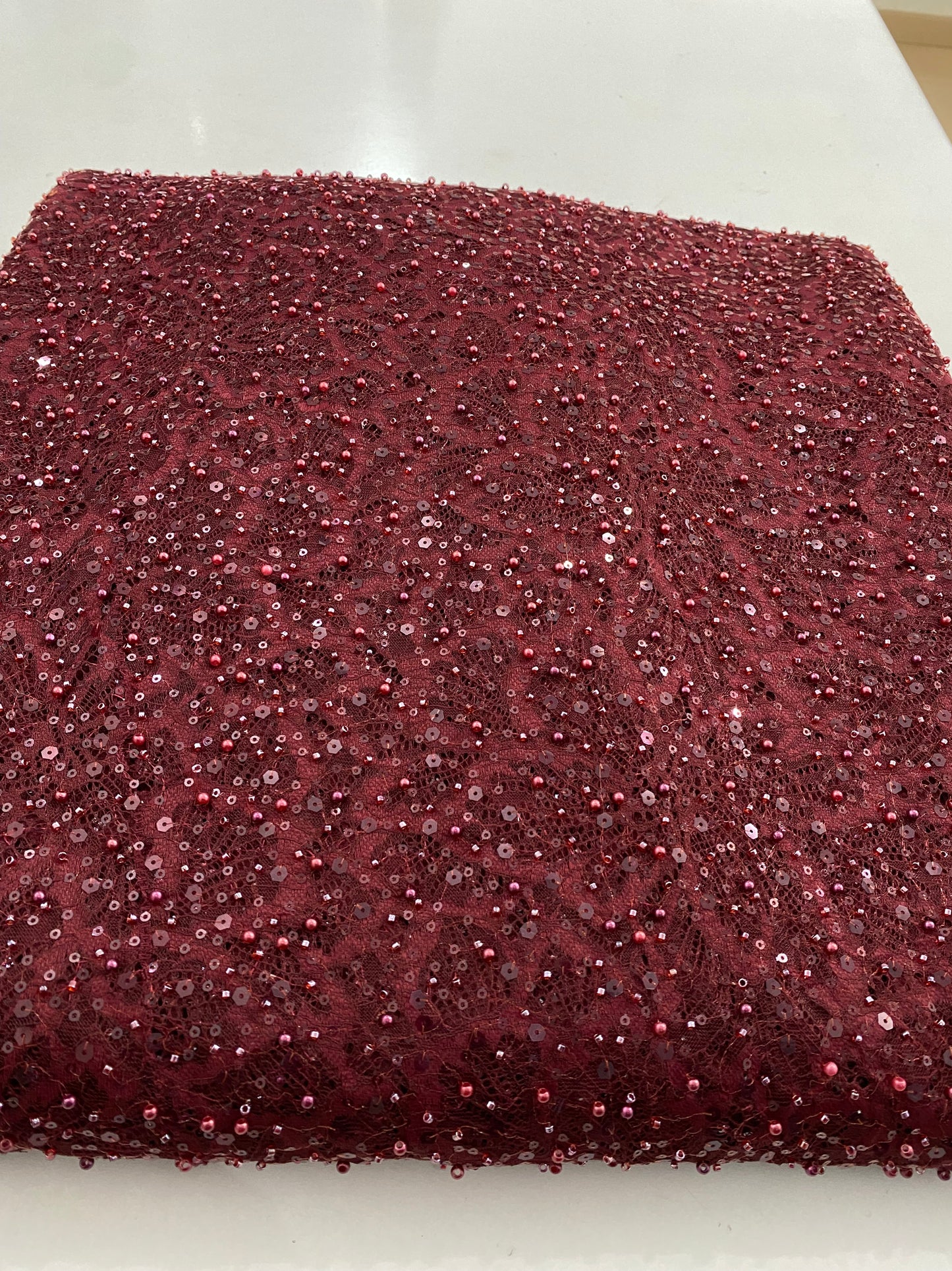 Beaded Chantily Lace