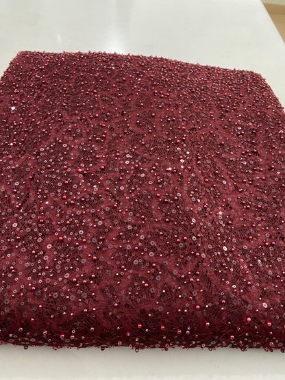 Beaded Chantily Lace