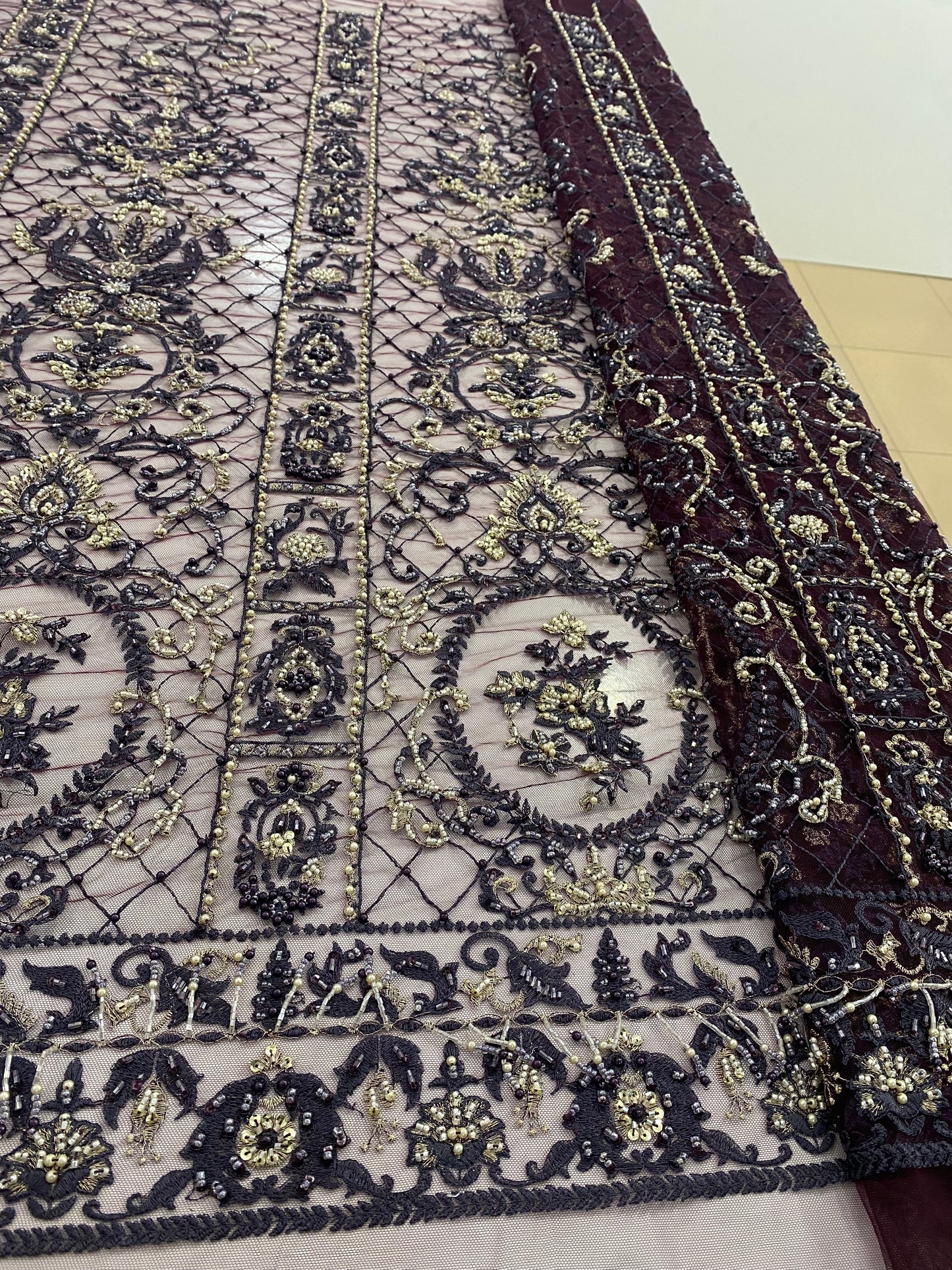 Embroidery Beaded Lace