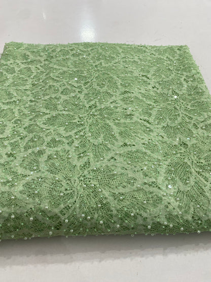 Beaded Chantily Lace