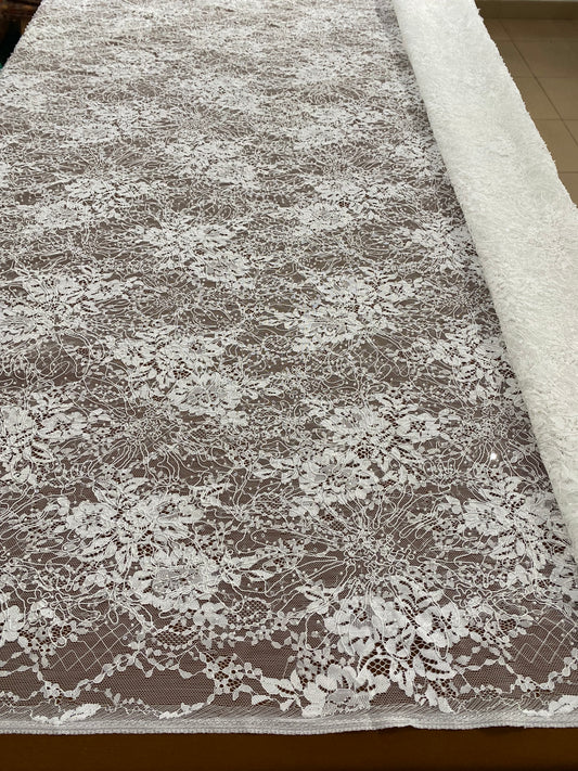 Beaded Chantily Lace