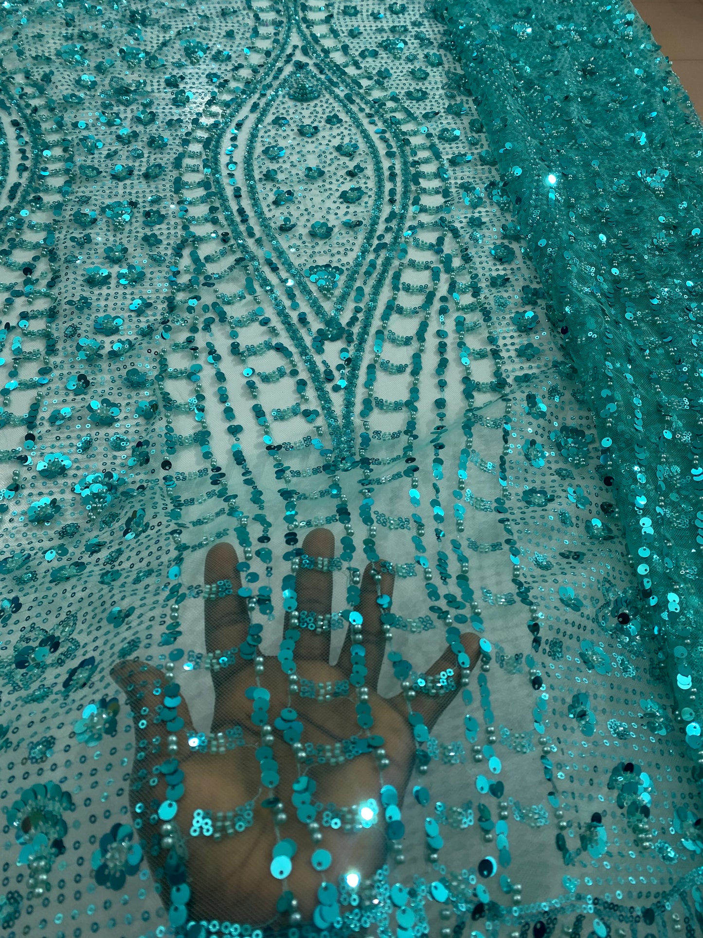 Sequins Beaded Lace