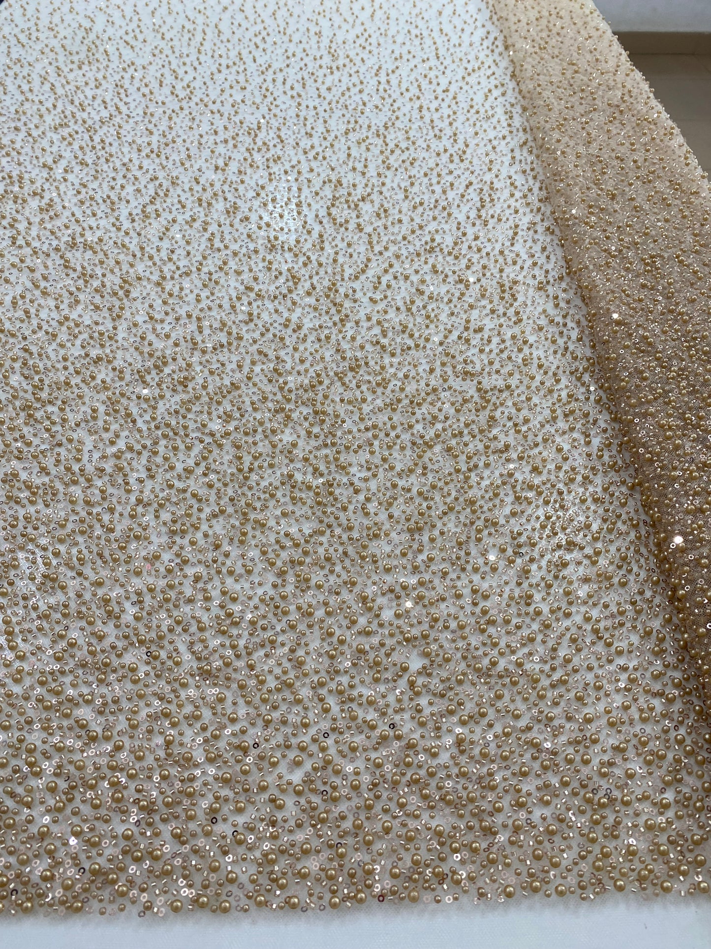 Beaded Lace with pearls